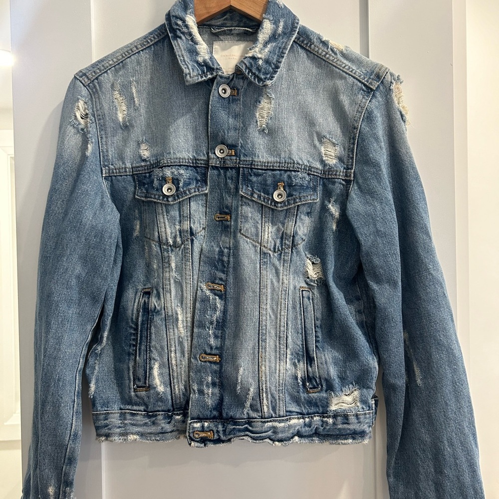 Distressed Denim Jacket